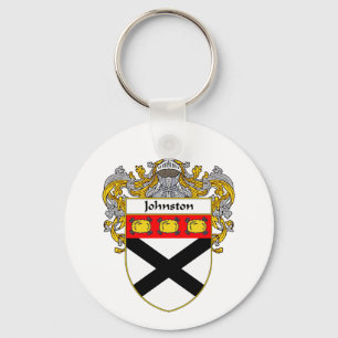 Llavero Escudo de armas de Johnston/escudo de la familia