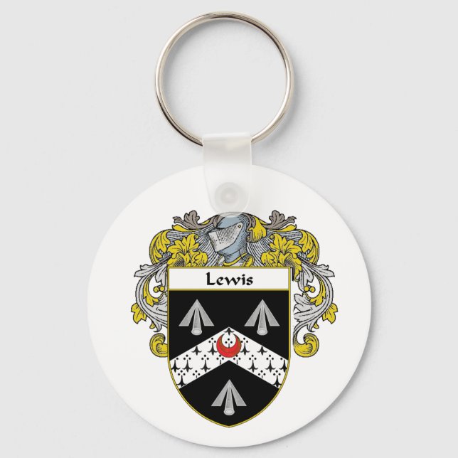 Llavero Escudo de armas de Lewis (Mantled) (Anverso)