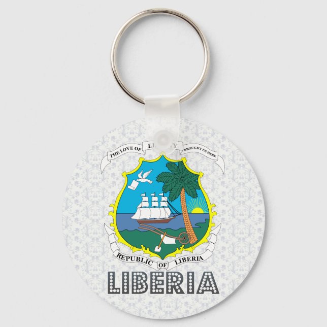 Llavero Escudo de armas de Liberia (Anverso)