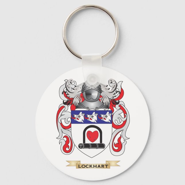 Llavero Escudo de armas de Lockhart (escudo familiar) (Anverso)