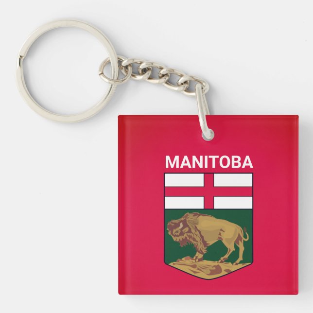 Llavero Escudo de armas de Manitoba - CANADÁ (Frente)