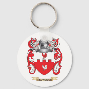 Llavero Escudo de armas de Maycock (escudo de la familia)