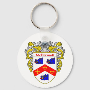 Llavero Escudo de armas de McDermott (cubierto)