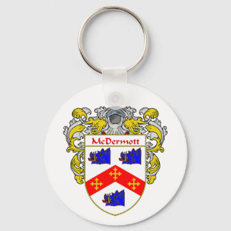 Llavero Escudo de armas de McDermott (Mantled)