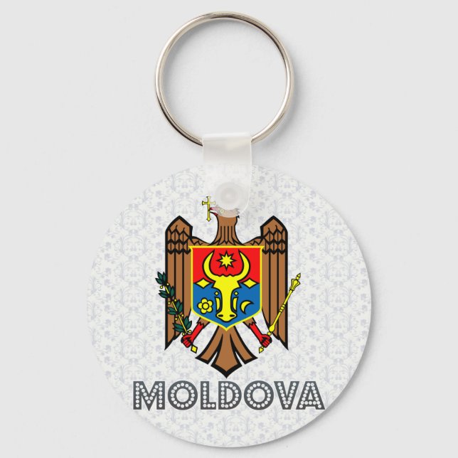 Llavero Escudo de armas de Moldova (Anverso)
