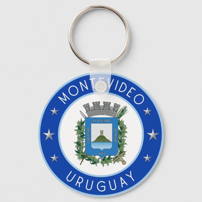 Llavero Escudo De Armas De Montevideo (Anverso)