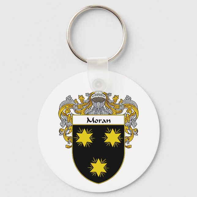 Llavero Escudo de armas de Moran (Mantled) (Anverso)