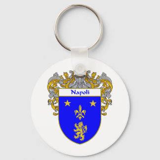 Llavero Escudo de armas de Napoli (Mantled)