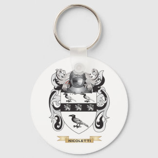 Llavero Escudo de armas de Nicoletti (escudo familiar)