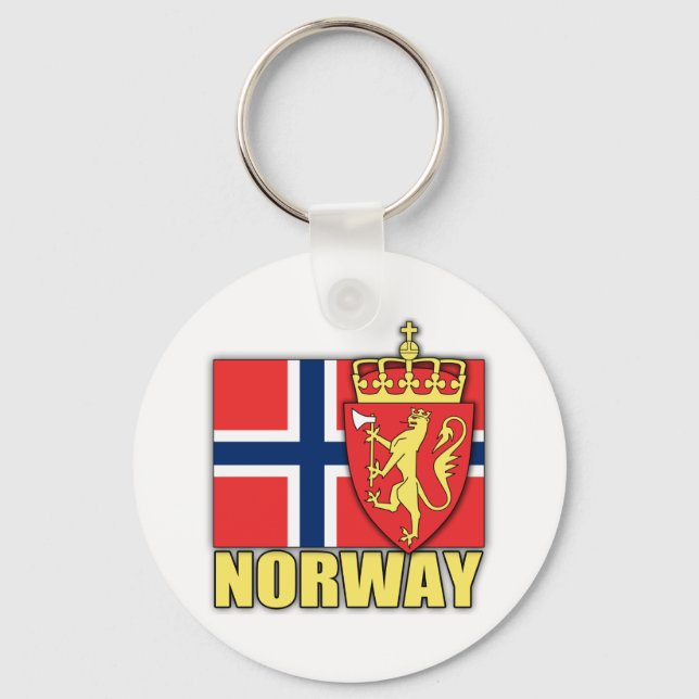 Llavero Escudo de armas de Noruega (Anverso)