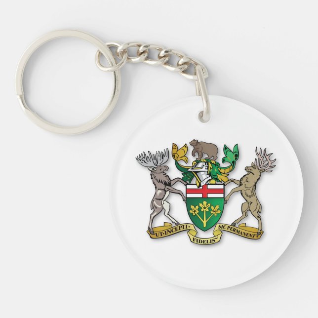 Llavero Escudo de armas de Ontario (Frente)