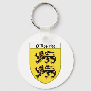 Llavero Escudo de armas de O'Rourke/escudo de la familia