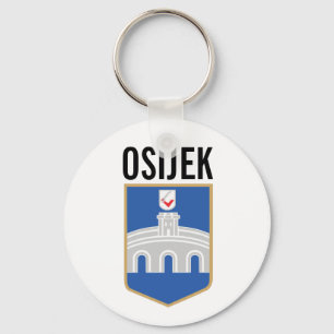 Llavero Escudo de armas de Osijek, Croacia