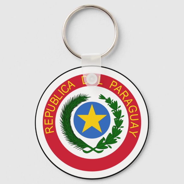 Llavero Escudo De Armas De Paraguay (Anverso)