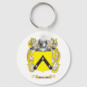 Llavero Escudo de armas de Philipp (escudo de la familia)