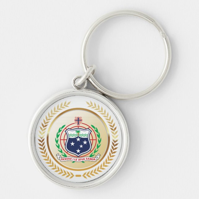 Llavero Escudo de armas de Samoa (Frente)