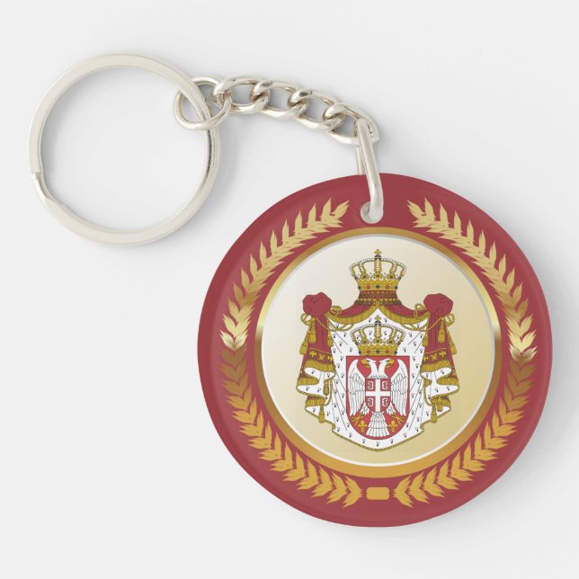 Llavero Escudo de armas de Serbia (Frente)