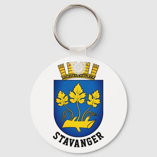 Llavero Escudo de armas de Stavanger, Noruega (Anverso)