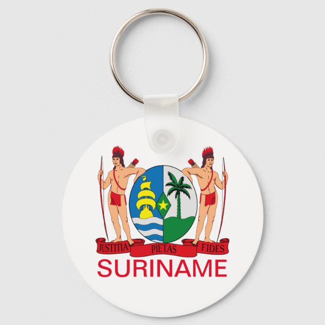 Llavero Escudo de armas de Suriname (Anverso)