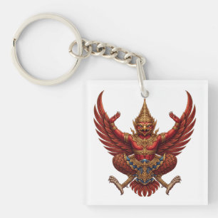 Llavero Escudo de armas de Tailandia símbolo de la bandera