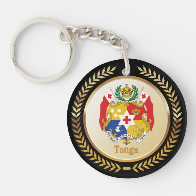 Llavero Escudo De Armas De Tonga (Frente)