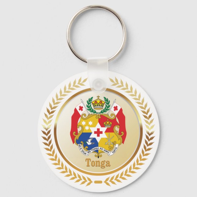 Llavero Escudo De Armas De Tonga (Anverso)