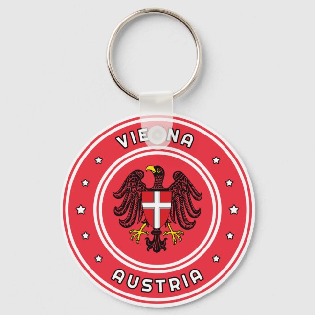 Llavero Escudo de armas de Viena, Austria (Anverso)