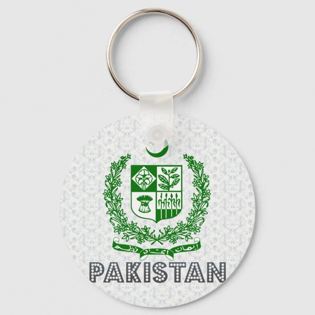 Llavero Escudo de armas del Pakistán (Anverso)