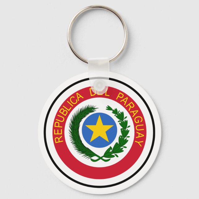 Llavero Escudo de armas del Paraguay (Anverso)