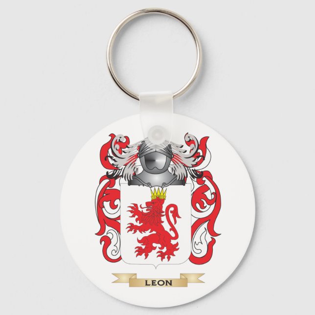 Llavero Escudo de armas león (escudo familiar) (Anverso)