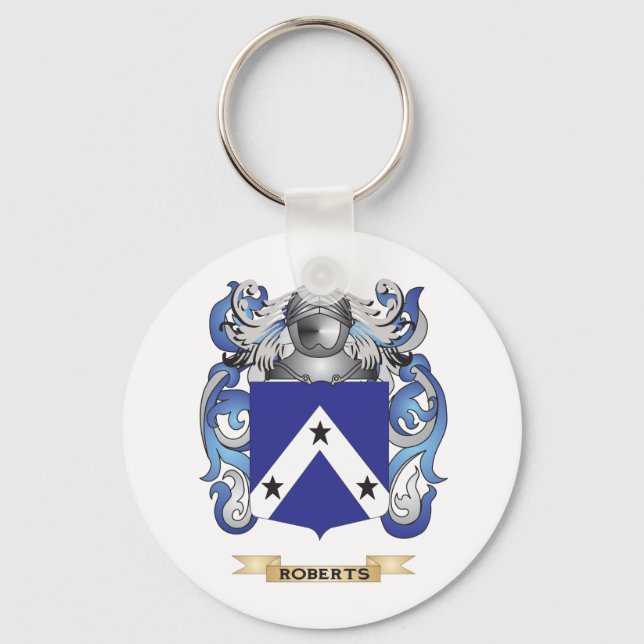 Llavero Escudo de armas Roberts (escudo familiar) (Anverso)