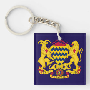 Llavero escudo de armas símbolo emblema bandera de Chad pa