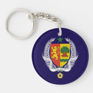 Llavero escudo de armas símbolo emblema bandera del país S