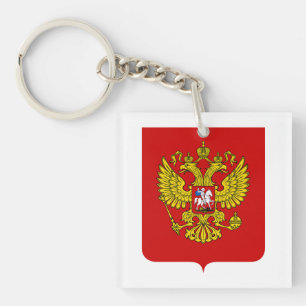 Llavero escudo de armas símbolo emblema bandera país Rusia