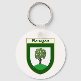Llavero Escudo de armas y escudo familiar de Flanagan