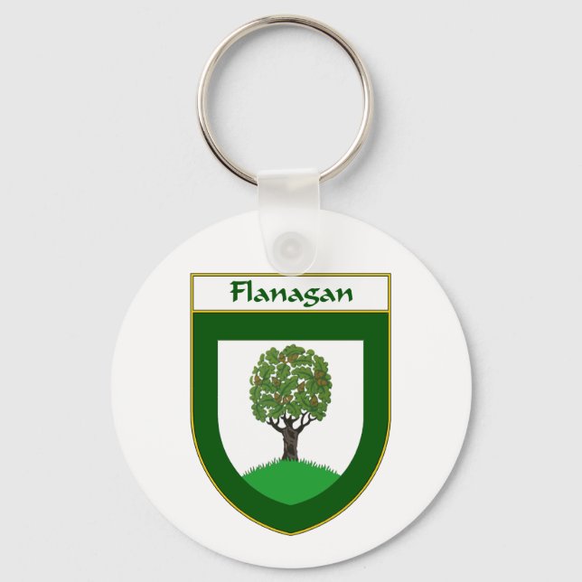 Llavero Escudo de armas y escudo familiar de Flanagan (Anverso)