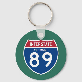 Llavero Escudo de autopista interestatal Vermont VT I-89 -
