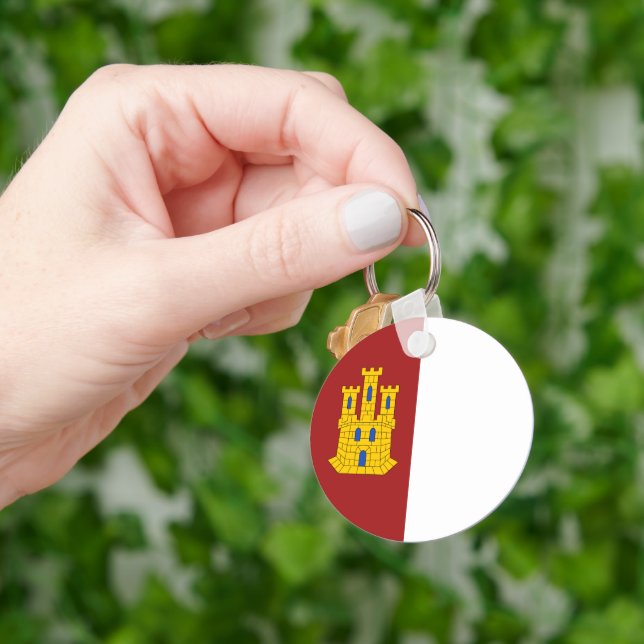 Llavero Escudo de Castilla La Mancha - España (Mano)