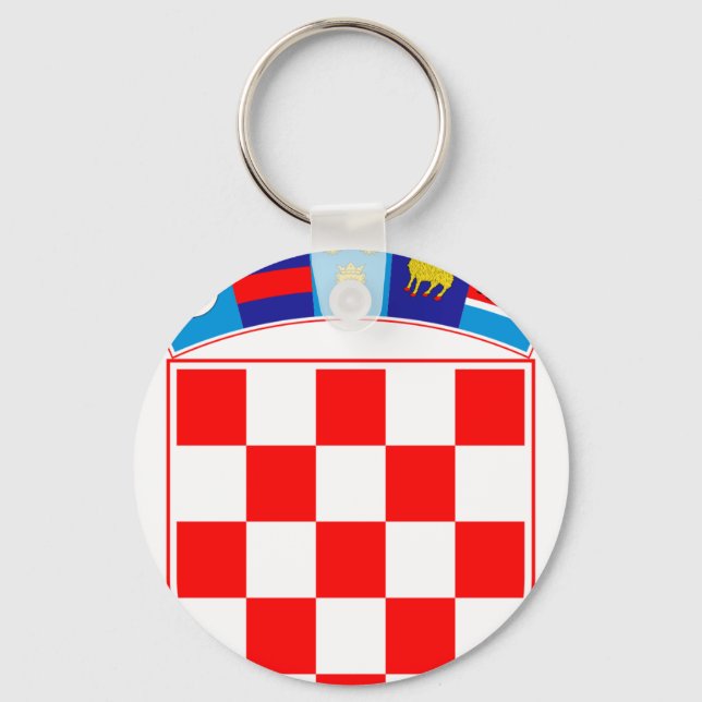 Llavero Escudo de Croacia, Emblema croata, Hrvatska (Anverso)