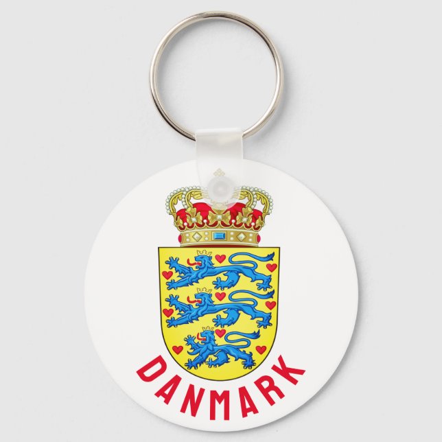 Llavero Escudo de Dinamarca (Anverso)
