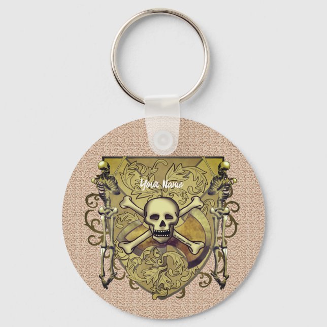 Llavero Escudo de Esqueletos (Anverso)