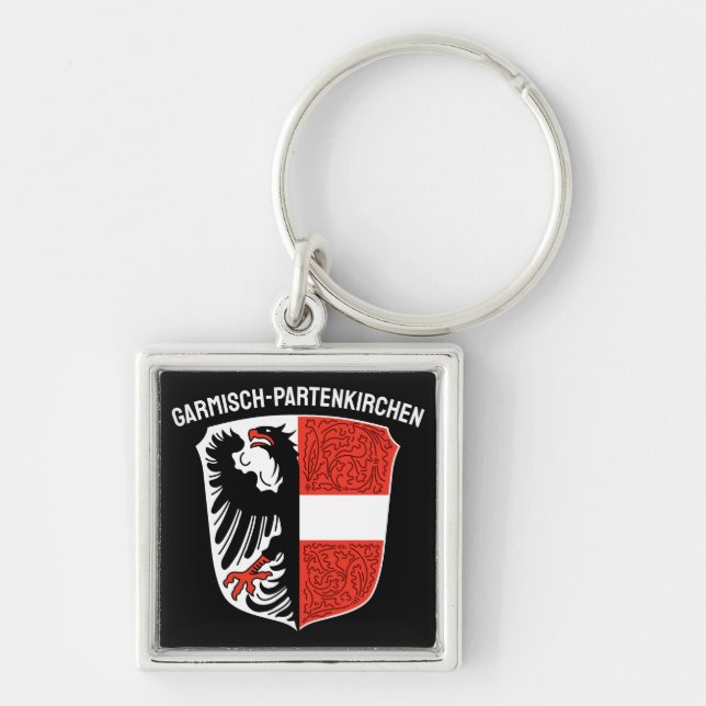 Llavero Escudo de Garmisch-Partenkirchen, Alemania (Frente)
