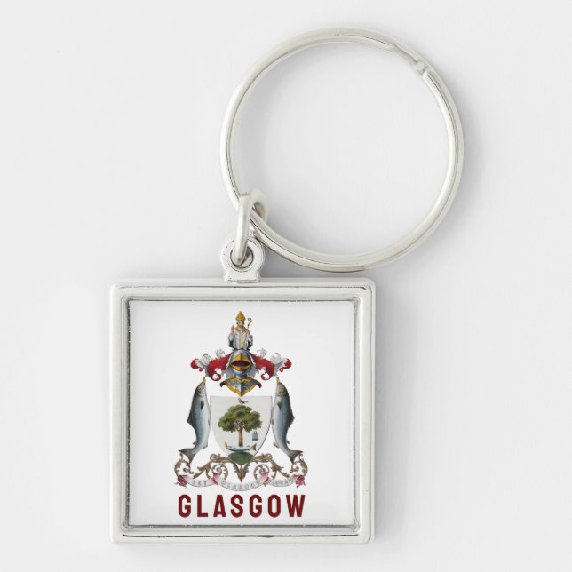 Llavero Escudo de Glasgow, ESCOCIA (Frente)
