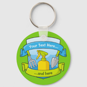 Llavero Escudo de jardinería con pancartas