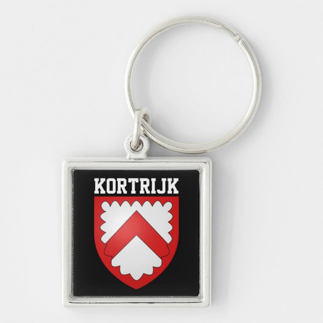 Llavero Escudo de Kortrijk (Bélgica) (Frente)