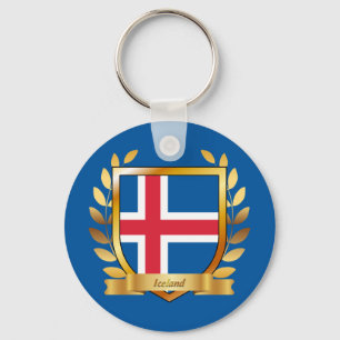 Llavero Escudo de la bandera de Islandia
