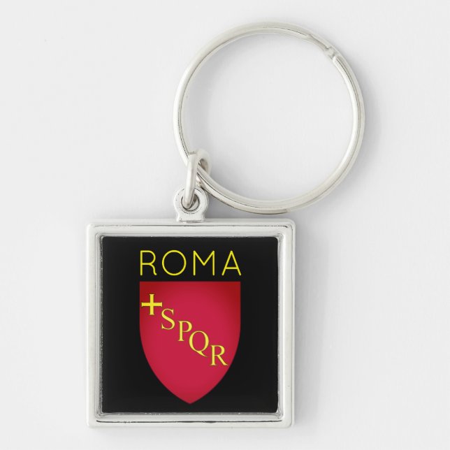Llavero Escudo de la ciudad de Roma, Italia (Frente)