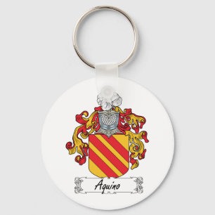 Llavero Escudo de la familia de Aquino