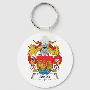 Llavero Escudo de la familia de Avilés