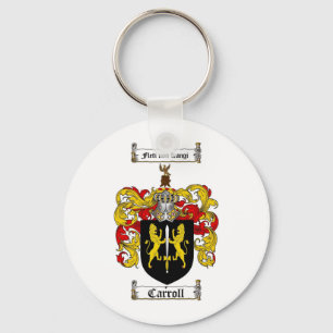 LLAVERO ESCUDO DE LA FAMILIA DE CARROLL - ESCUDO DE ARMAS